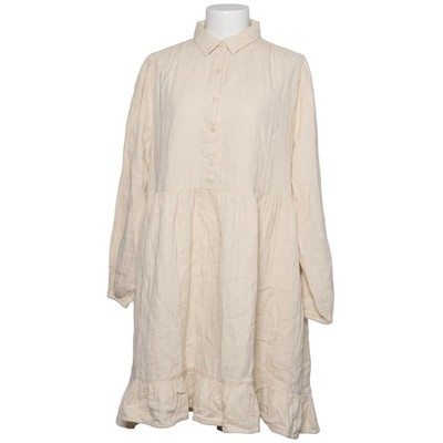 United Colors of Benetton, Blusenkleid, Größe: L, Beige, Baumwolle #8dG