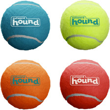 Squeaker Ballz   Squeaky Tennis Balls for Dogs under 50 Lbs, Interactive Dog Toy