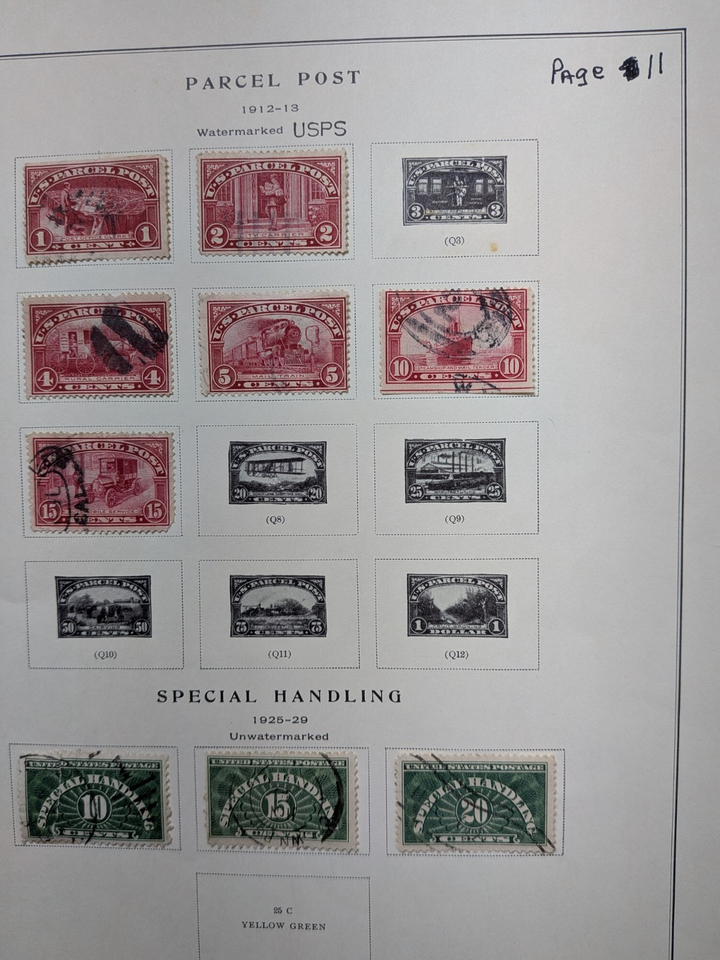US Stamps LOT of 23 Scott Pages over 100 Stamps All neatly Hinged | eBay
