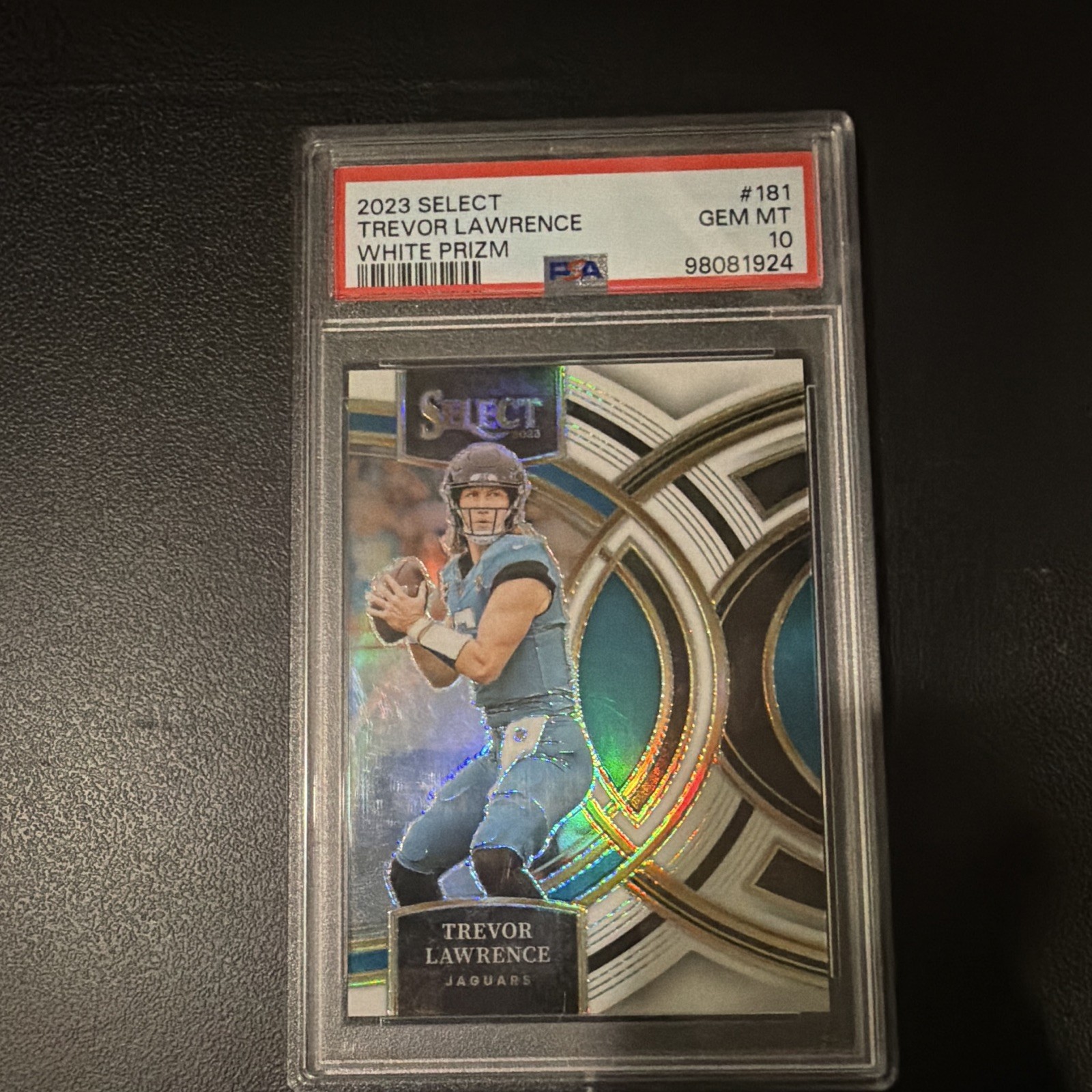 Panini 2023 Select Trevor Lawrence White Prizm Premier #181 /35 PSA 10 Jags
