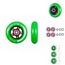 Rollerex VXT500 Inline Skate Wheels 2-Pack optional Bearings, Spacers And