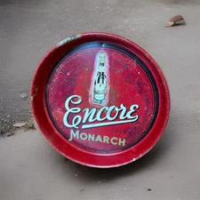 Vintage Encore Monarch Brewing Company Chicago Metal Beer Tray 13"