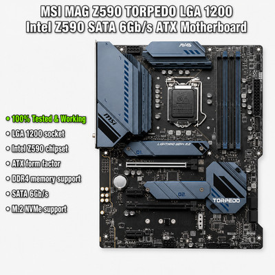 MSI MAG Z590 TORPEDO LGA 1200 Intel Z590 SATA 6Gb/s ATX  Motherboard