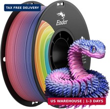 Creality 3D Printer Filament 1.75mm, Rainbow Upgrade PLA Filament Strong Toughn