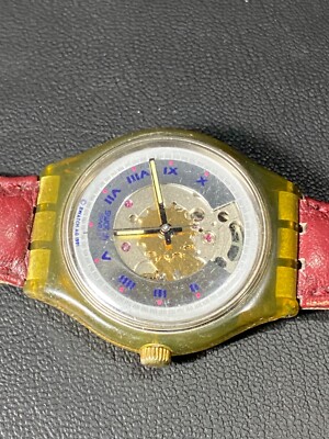 vintage rare automatic swatch wristwatch AG 1991 Skeleton. | eBay