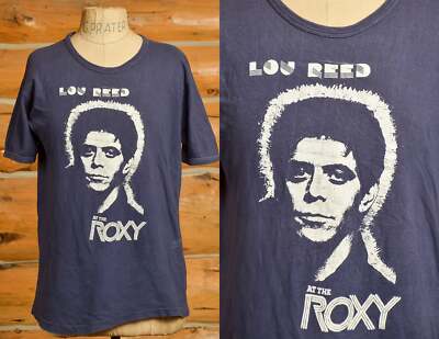 1970s Lou Reed Live at the Roxy Blue Cotton T Shirt | eBay