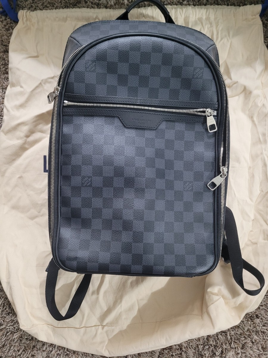 LOUIS VUITTON Damier Graphite Michael Backpack Orginal Owner W