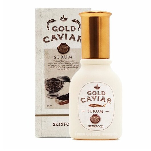 SKIN FOOD Gold Caviar EX Serum 50ml Omega-3 Serum Korean Skin Care