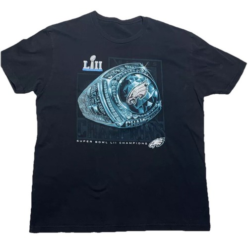 Philadelphia Eagles Super Bowl LII Champions Shirt Ring Black Men's Large? Read