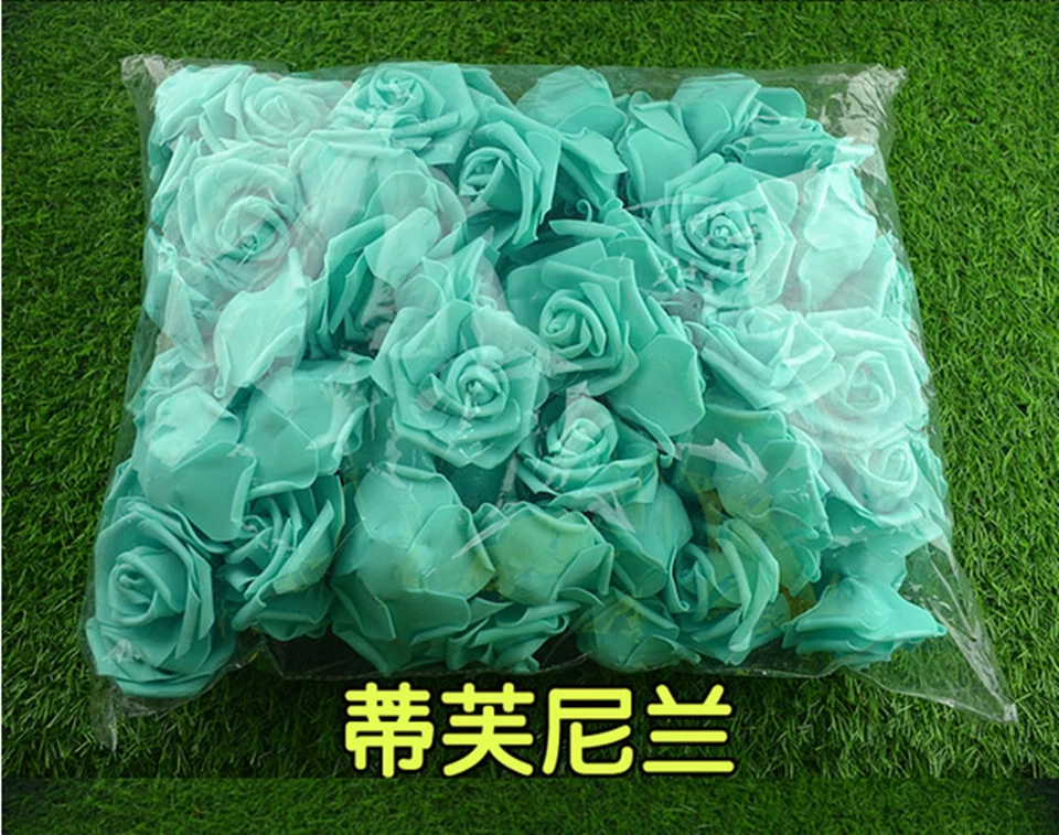 50-500PCS 6cm Foam Roses Artificial Flower Wedding Bride Bouquet Party Decor DIY - Image 4 of 4