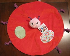 New NWT Kids Preferred Eric Carle Red Ladybug Knot Security Blanket Rattle
