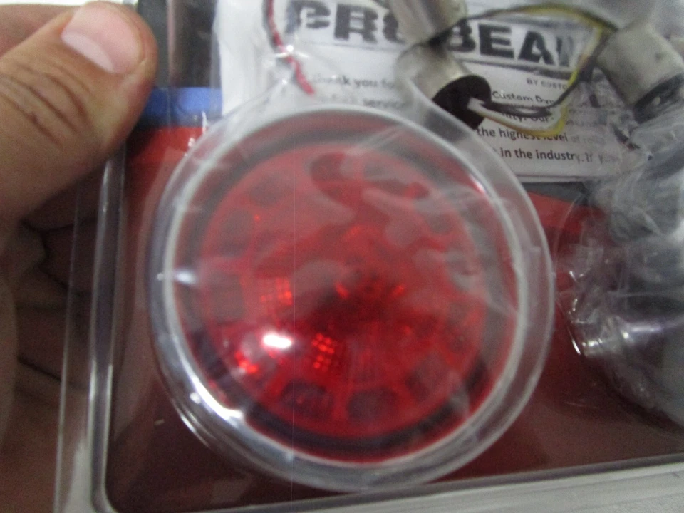 Custom Dynamics LED Bullet Turn Signal Inserts for Harley Softail Sportster - Image 4 of 4