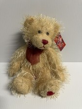 Russ Berrie Teddy Bear Plush 7" Barret Shaggy Stuffed Stuffed Animal