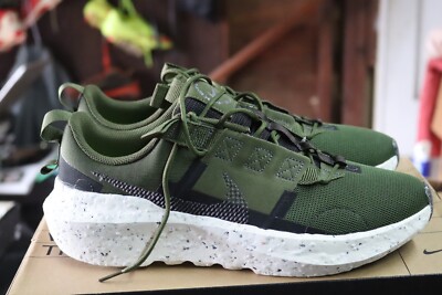 Mens Nike Crater Impact Iron Grey Rough Green Sz 10.5 