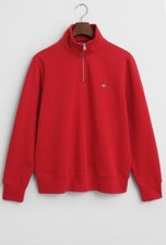 Gant Shield Half-Zip Sweatshirt Ruby Red Size XXL