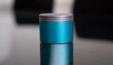 TEC Accessories Min-E-Vault Container Blue w/ Cap Secured By Magnets USA-Made