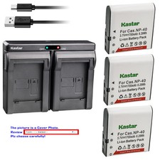 Kastar Battery Dual Charger for Kodak LB-060 Kodak PixPro AZ251 PixPro AZ361