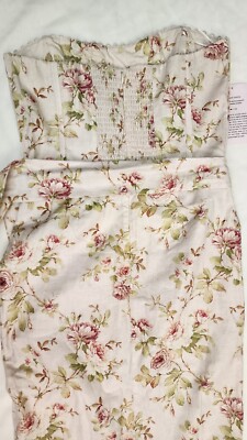 V. Chapman Women's The Liliana Linen Midi Dress-Anthro (Pink Rose, Size  8)NWT! | eBay