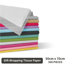 500pcs Gift Wrapping Tissue Packaging Paper 50cm x 70cm Recyclable Eco-Friendly