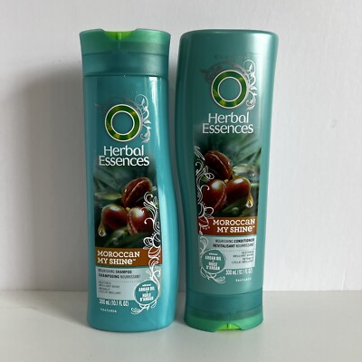 Herbal Essences MOROCCAN MY SHINE Shampoo and Conditioner Set 10.1 fl oz HTF