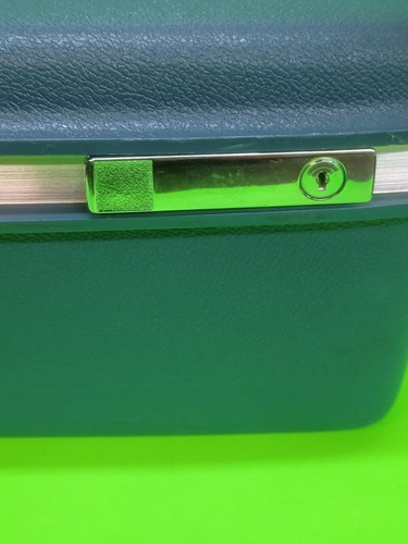 Vintage Blue Samsonite Saturn Makeup Train Case Carry On Luggage w/ Tray - Picture 4 of 11