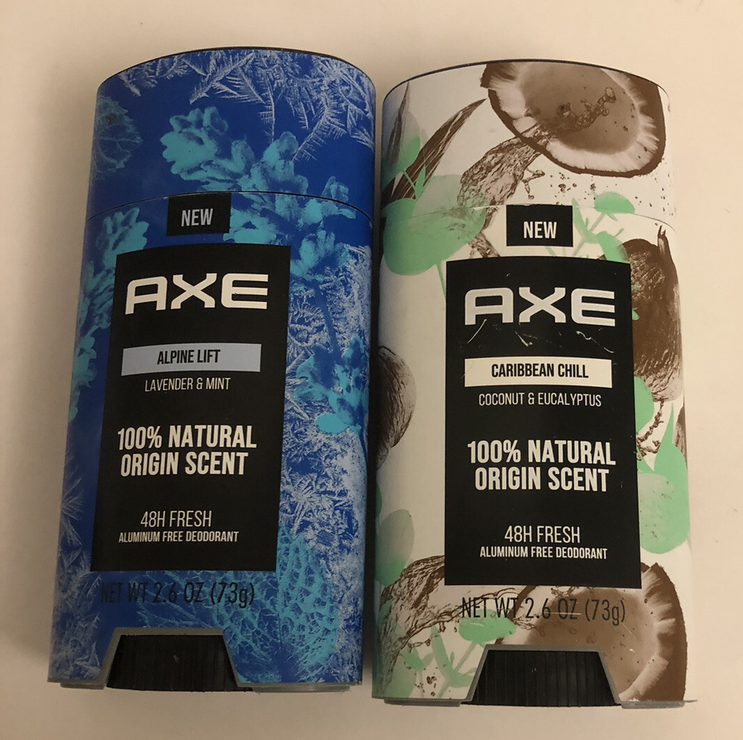 Axe Alpine Lift Lavender Mint and Caribean Chill 100% Natural