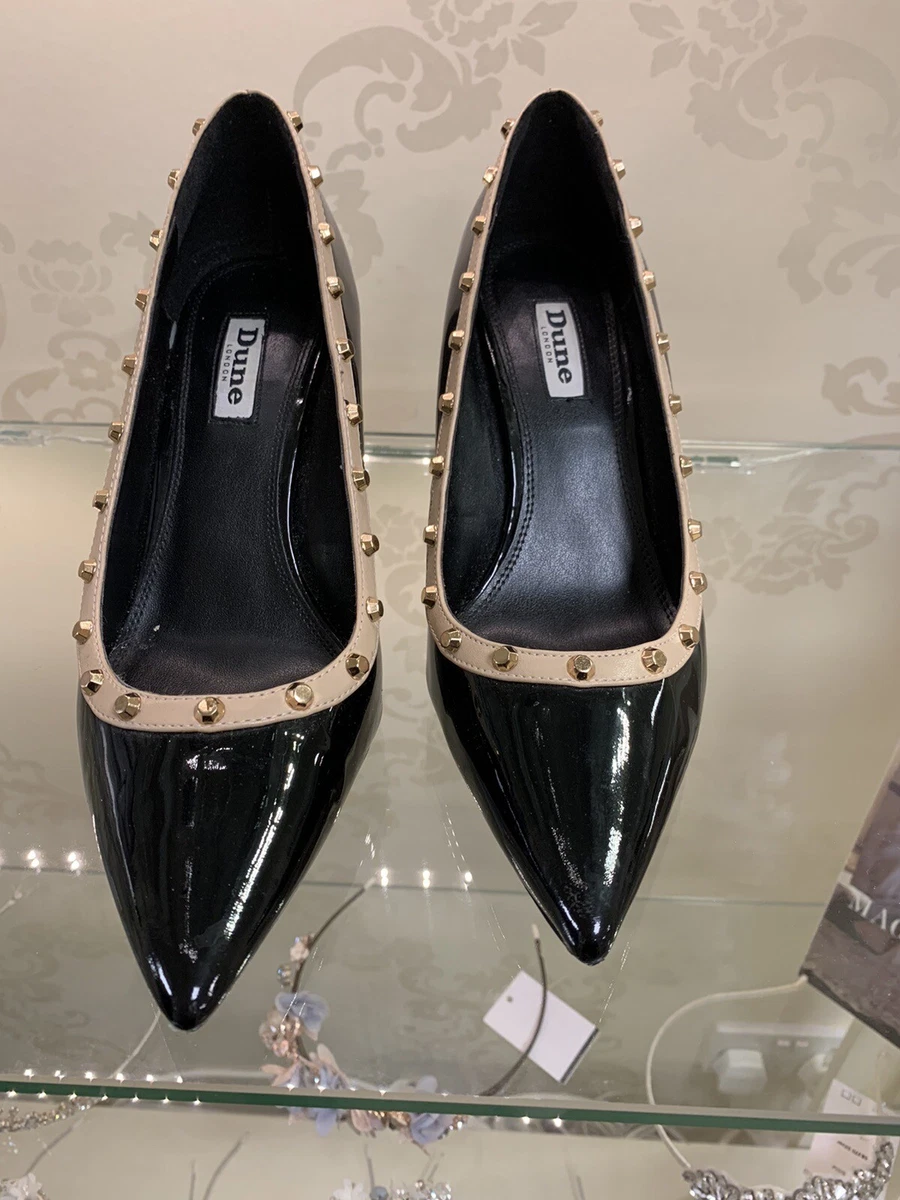 Dune London Valentino Inspired Black Patent Heels Size 6
