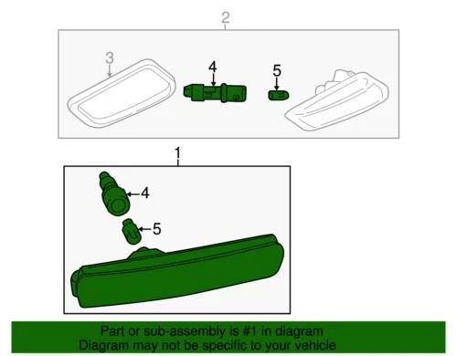 正品宝马 1998 - 2002 Z3 Addit。 转动指示灯 左灯 白色 63-13-2-493-613 — 第 2/2 张图片