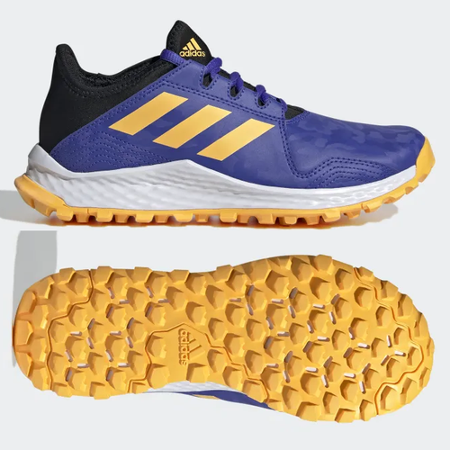 adidas Hockey Youngstar Shoes Field Boys Girls Trainers Blue SIZE 2 3 4