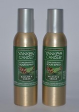 2 YANKEE CANDLE BALSAM CEDAR CONCENTRATED ROOM SPRAY PERFUME AIR FRESHENER CAN