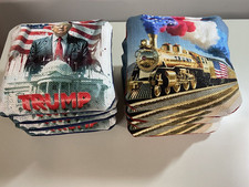 TRUMP Set of 8 Regulation Cornhole Bean Bags filled with resin