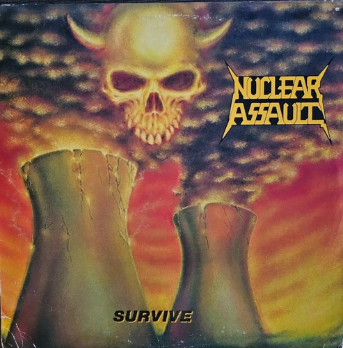Nuclear Assault - Survive Vinyl Record Promo LP 1988 Thrash VG+ Free Shipping