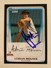Adrian Houser Signed Bowman #BDPP46 2011 Card Houston Astros Auto MLB RAD