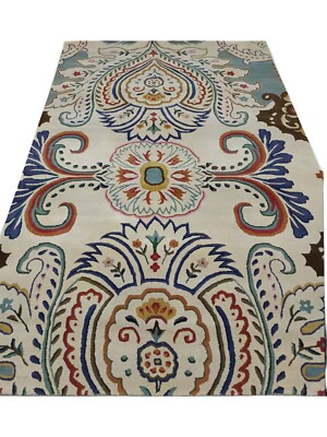 Modern Hand Tufted Rug Multicolor Area Rug Woolen Rug For Living Area Home Decor