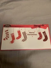 PAPYRUS CHRISTMAS CARD NIP MSRP $6.95 MONEY ENCLOSURE STOCKING CARD (H4)