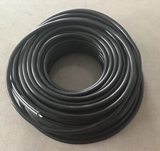HT Lead  Black / High Tension Spark Plug - 7mm OD  - 1 Metre Long - Motorcycle