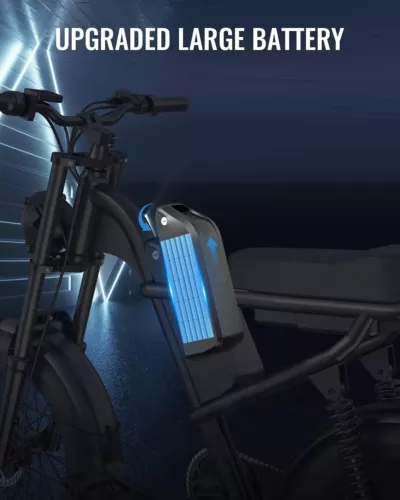 E-Bike 20" Fat Reifen Elektrofahrrad 1000W 48V/15.6AH City Mountain Ebike 28MPH - Bild 7 von 12