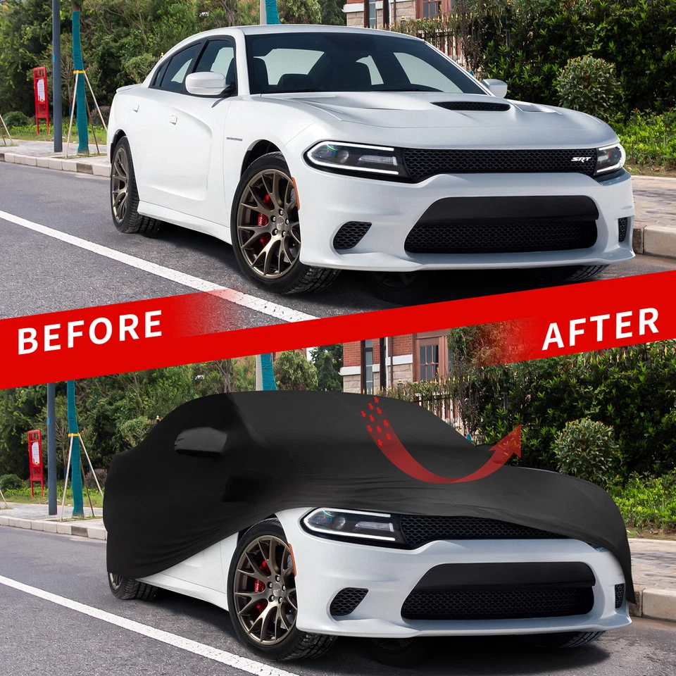 Cubierta completa elástica a prueba de polvo interior para Dodge Challenger Hellcat 2008-2022 Foto 2 de 4