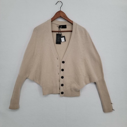 Derek Lam Cream Cape Spike Cardigan 