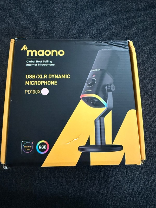 MAONO USB/XLR Dynamic Microphone for Streaming & Podcasting 48kHz/24bit Pink