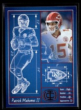 2025 Panini Icon Collection Touchdown Architect Red #TA-14 Patrick Mahomes II