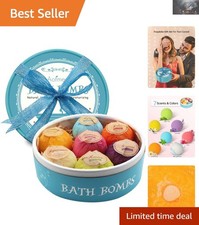Exquisite 7-Piece Organic Bath Bomb Set   Relaxing Spa Experience at Home