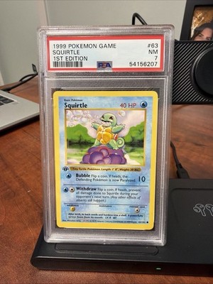 squirtle pokemon card base set Amazon.com: Pokemon - Squirtle (63/102)