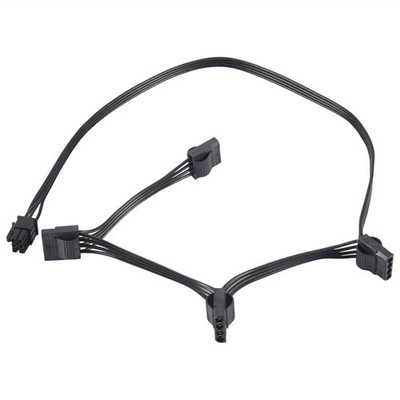 6Pin auf 4  Modular Strom Versorgung Kabel 6Pin auf 4 IDE Kabel für  R9462