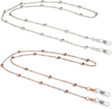 Eyeglass Chains for Women, Premium Beaded Eyeglass Necklace Chain Cord, Eye ...