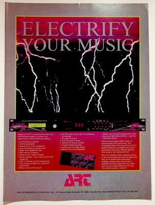 ART Multiverb Alpha Vintage Magazine Print Ad X-15 Ultrafoot 1990s