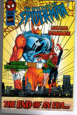 The Spectacular Spider-Man #229/ 1995  Wrap Around Acetate Cover!