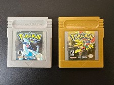 Pokemon Gold + Silver Version Gameboy Color Lot Authentic New Battery