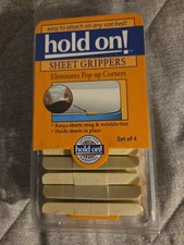 Vintage Sheet Grippers Set of 4 - Hold On!