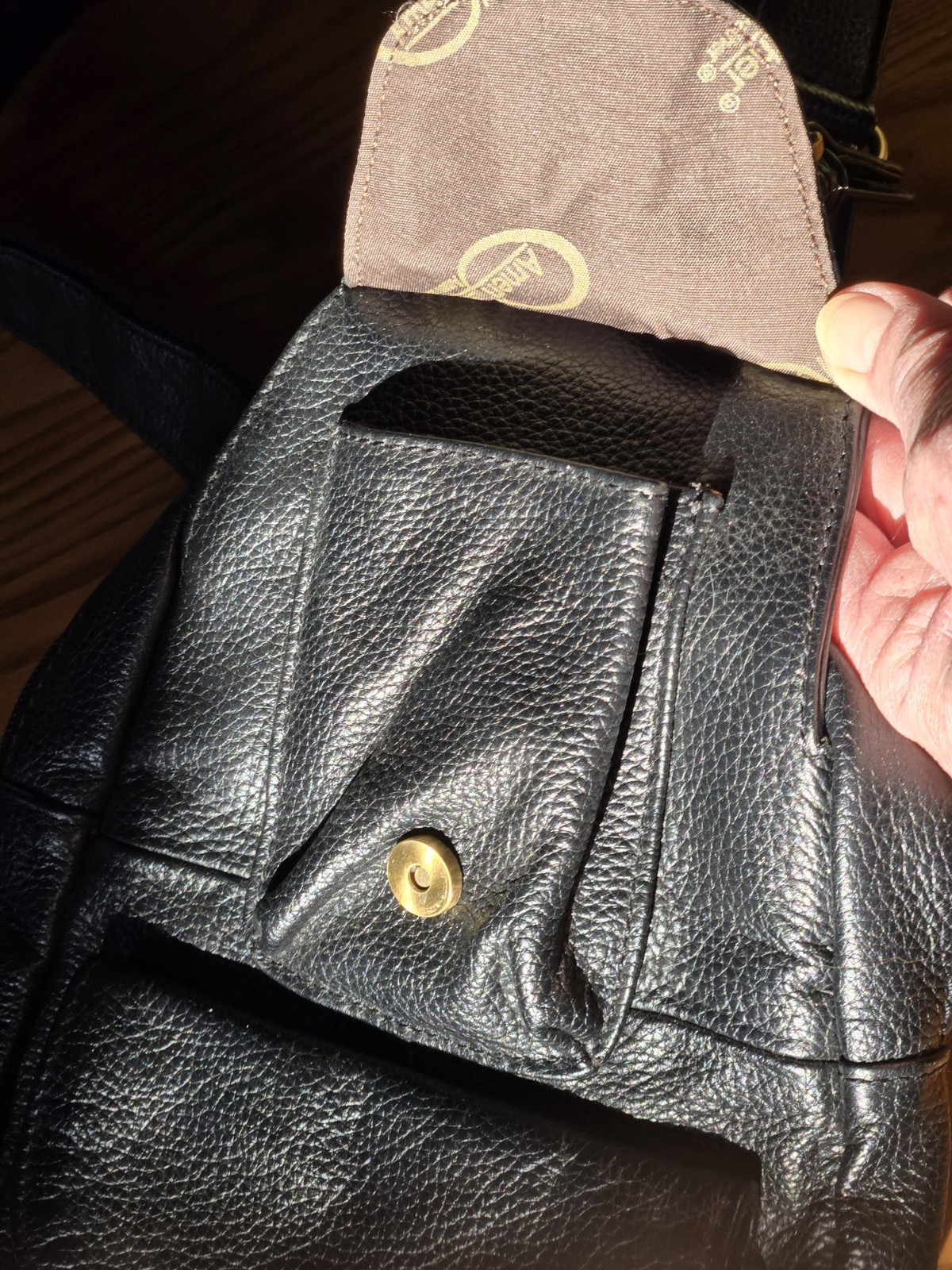 Ameri Leather Black Sling Bag Adjustable Strap - image 7